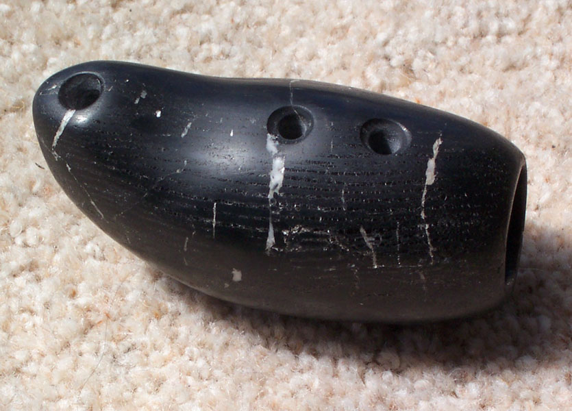Hahei Petrified Wood Maori flute Nguru.jpg