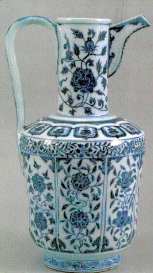 66c[1]蓝色和白色的中国花瓶元，明，清。14-17世纪.jpg
