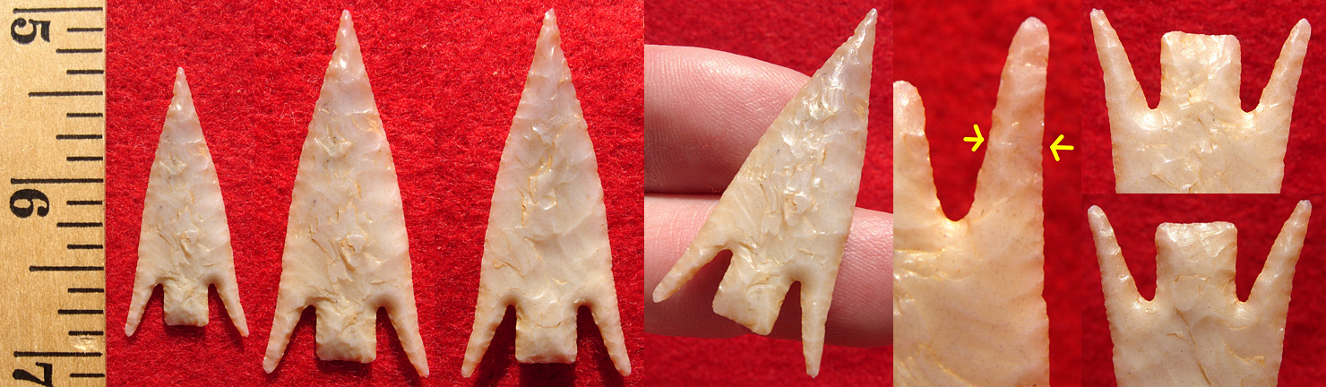 非洲沙漠新石器时代扇耳慈姑600 to 1600年粉红色的马里彩虹燧石石器.jpg