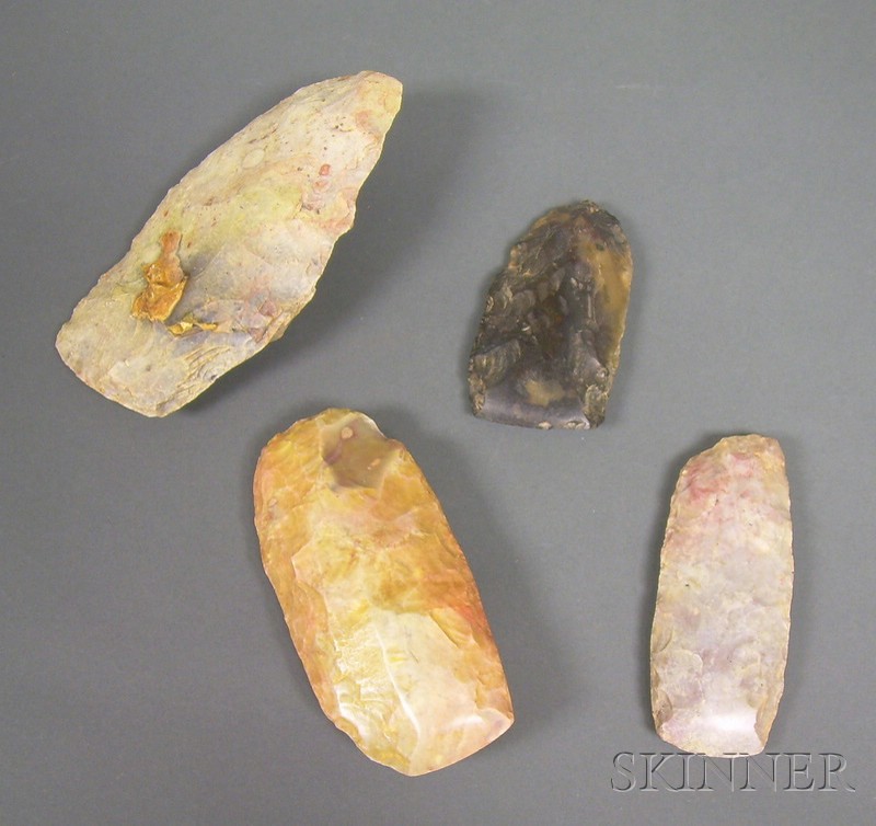 四个非洲新石器时代的石斧，尼日尔，撒哈拉大沙漠.jpg