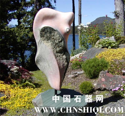 other stone sculpture Emergence Pink Chomondeley1.JPG