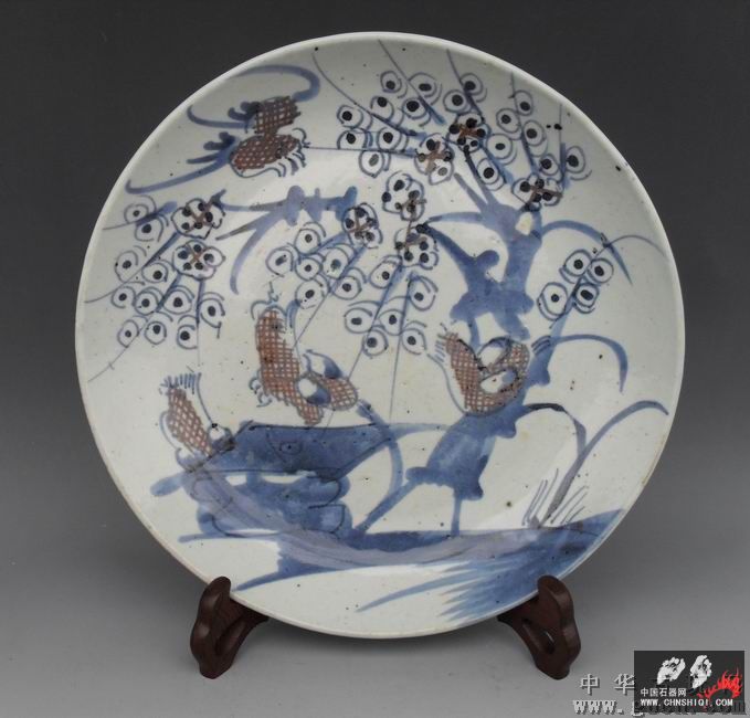 青花釉里红“喜上眉梢”大盘 1.jpg