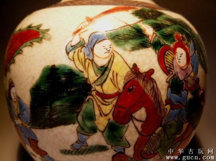 哥釉粉彩人物故事罐 3.jpg