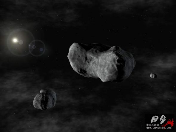 2. 小行星三重唱的艺术效果图，遥远的背景就是太阳。.jpg